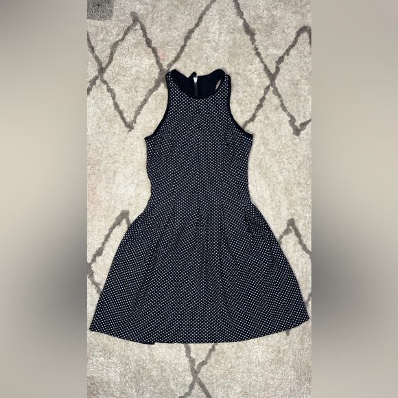 RARE Lululemon Here To There Dress - Biggy Dot- Navy Blue Polka Dot- Size Small - Picture 2 of 11